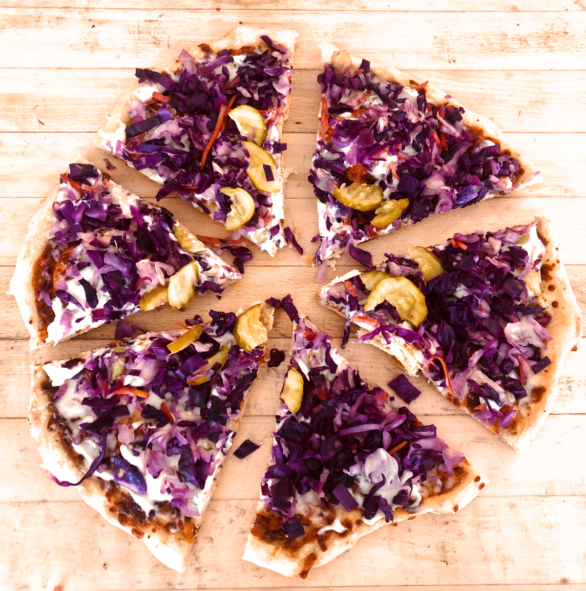 Vegetarian Reuben Pizza